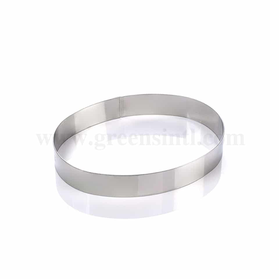 MARTELLATO Stainless steel Round Oval Band 320 x 250 x h 40 mm
