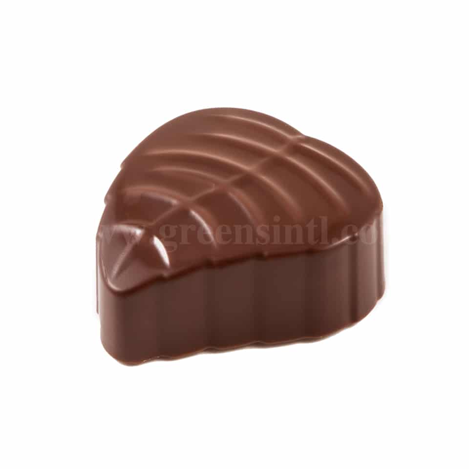 MARTELLATO Polycarbonate Chocolate Mould Leaf 37 x 31 h 16 mm