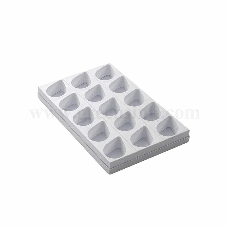 MARTELLATO Plastic Mould For Monoportions Drop 89 x 57.5 x h 40 mm-15 Pcs