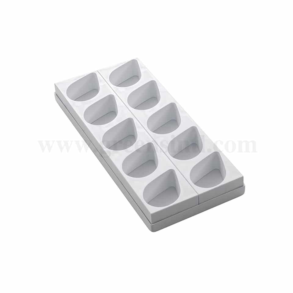 MARTELLATO Plastic Mould For Monoportions Drop 89 x 57.5 x h 40 mm-10 Pcs
