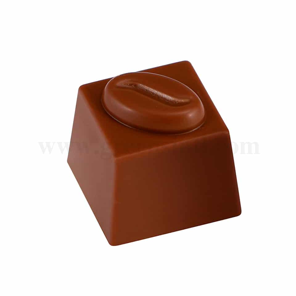 MARTELLATO Polycarbonate Chocolate Mould Coffee 25 x 25 h 23 mm