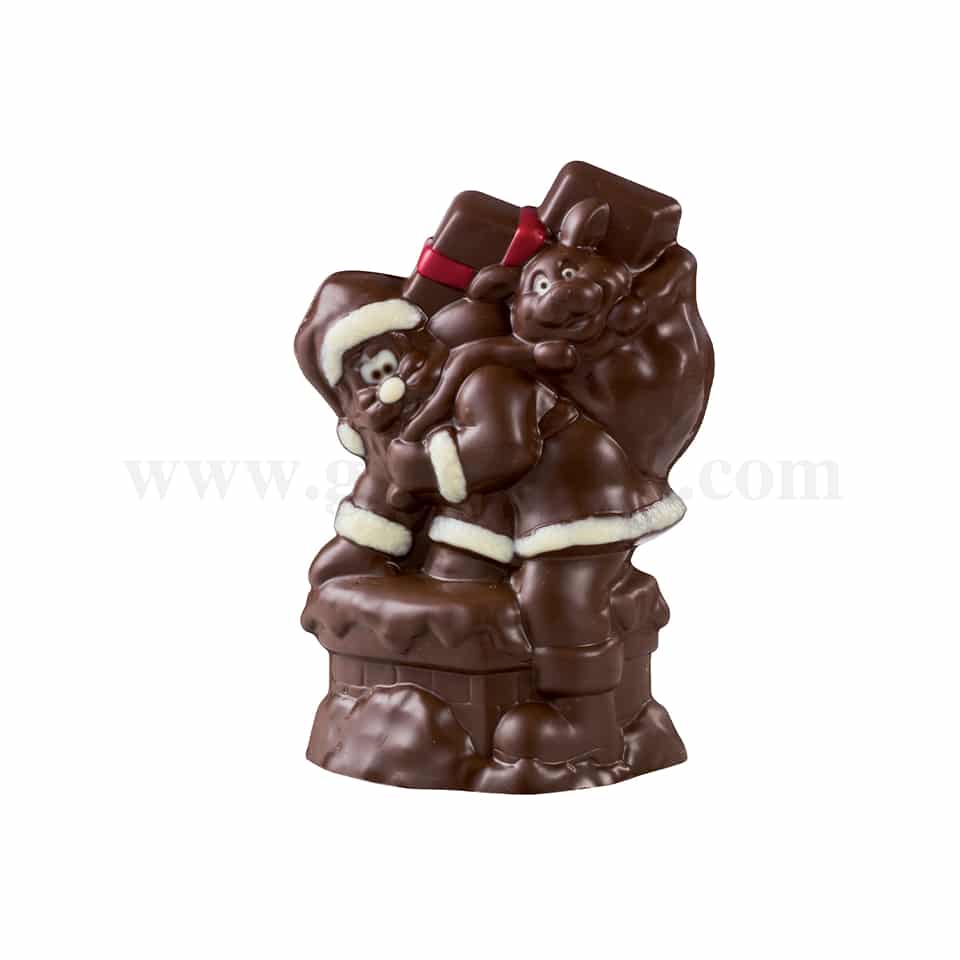 MARTELLATO Thermoformed Plastic Mould Christmas -Santa Claus in the chimney