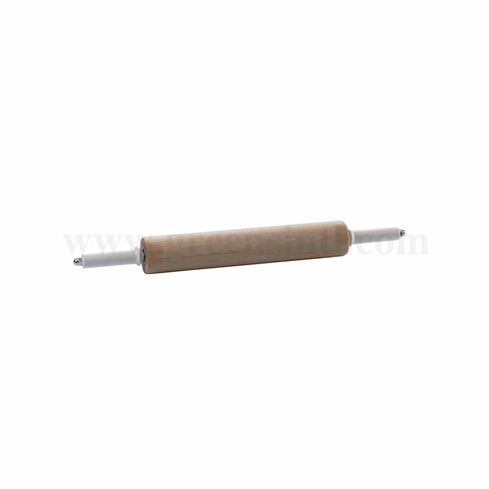 MARTELLATO Wooden rolling pin with revolving handles D 80 x 450 mm