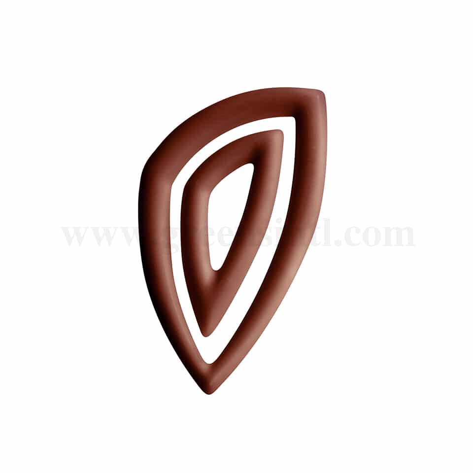 MARTELLATO White Polycarbonate Chocolate Mould Decorations 26