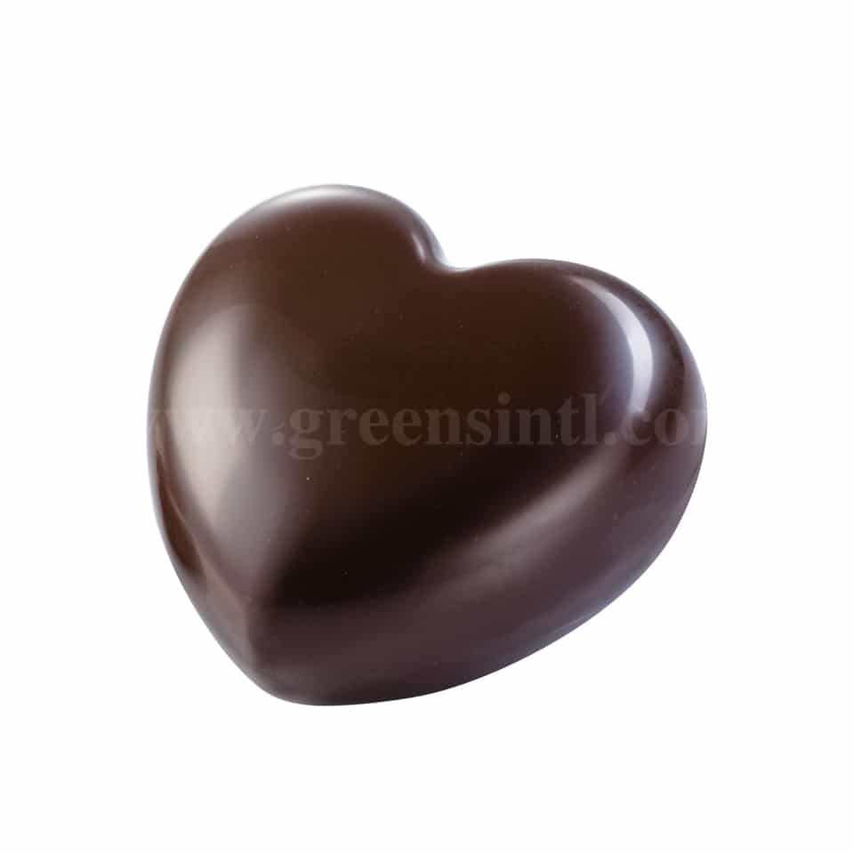 MARTELLATO Polycarbonate Chocolate Mould Big Heart 75 x 70 h 22 mm