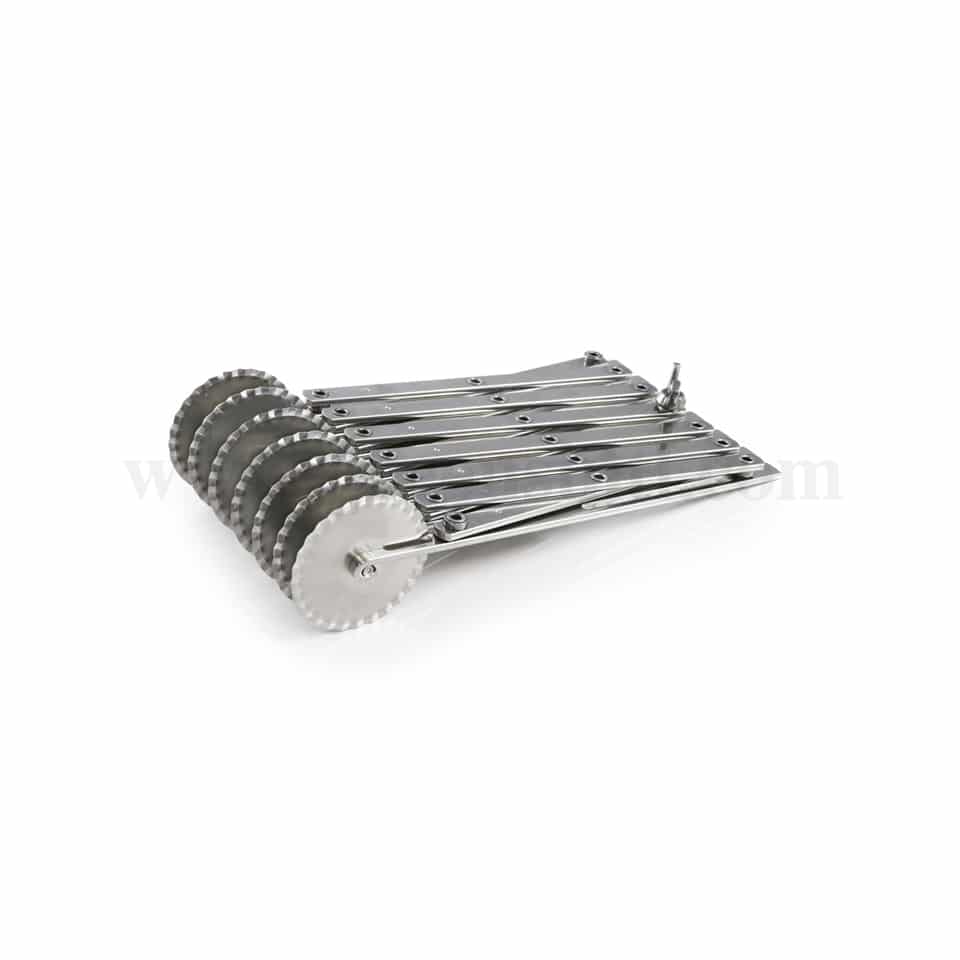 MARTELLATO Expanding Pastry Cutter Curved Blade - 7 / Dough Wheel Cutter