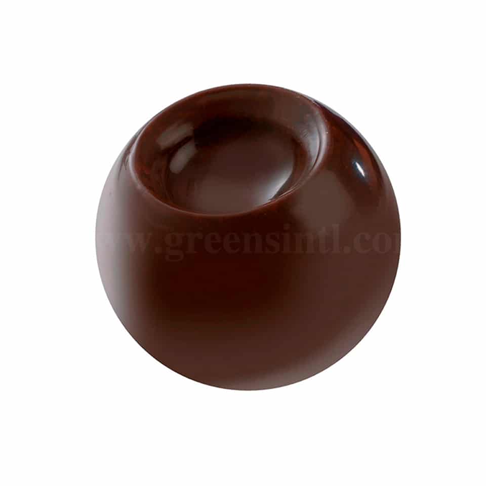 MARTELLATO Polycarbonate Chocolate 3D Mould Fantasy sphere 26 x 26 h 26 mm