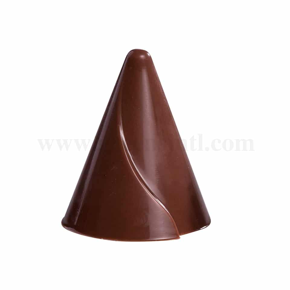MARTELLATO Polycarbonate Chocolate Mould Cornetto D 32 h 37 mm