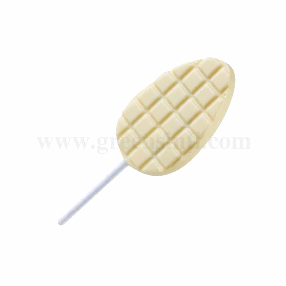 MARTELLATO Thermoformed Plastic Chocolate Mould Lollipop Egg 52 x 77 x h 9 mm