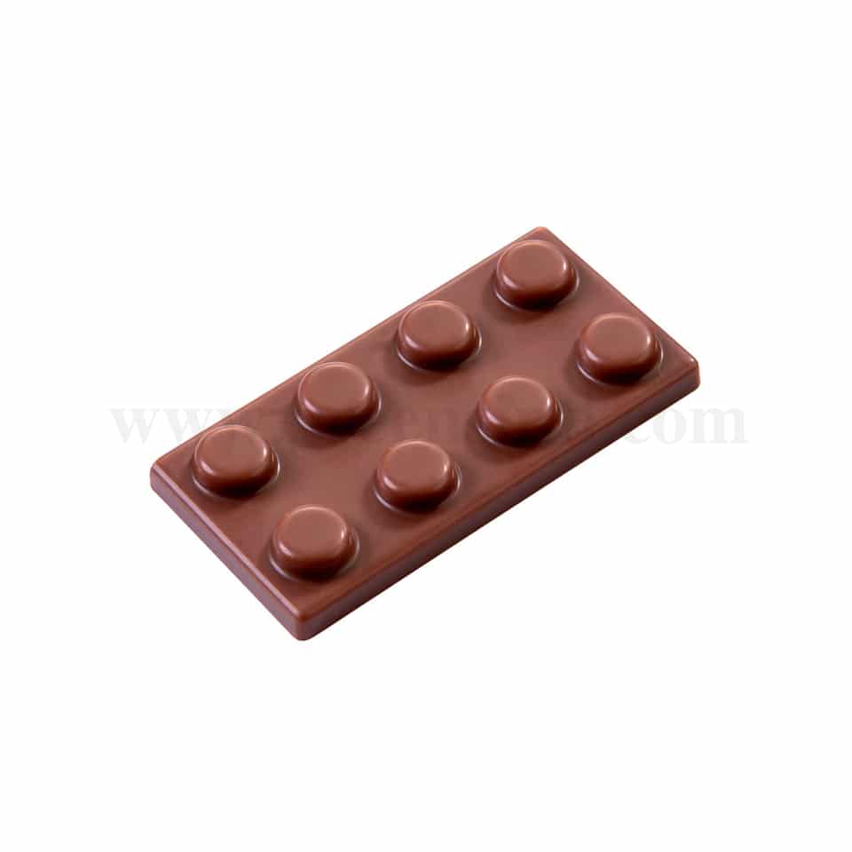 MARTELLATO Polycarbonate Chocolate Mould Brick 45 x 23 h6 mm