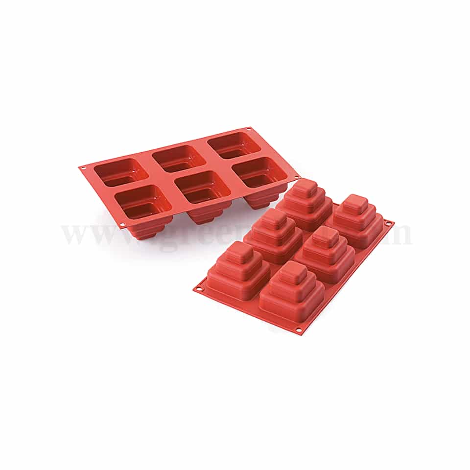 MARTELLATO Silicone Mould Mini Cake Square 69 x 69 h 60mm.