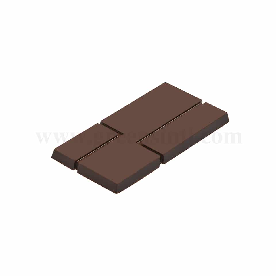 MARTELLATO Polycarbonate Chocolate Mould for tablets 154 x 74 h 10 mm