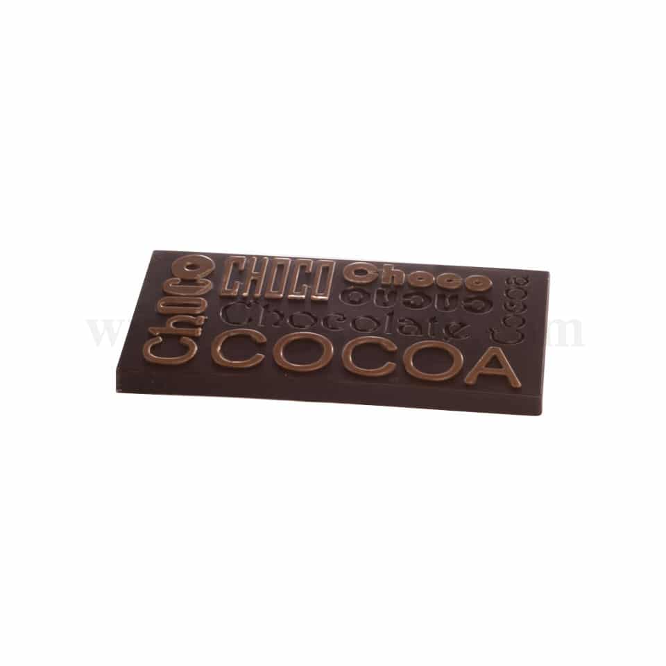 MARTELLATO Polycarbonate Chocolate Mould Cocoa - Tablet 130 x 70 h 8 mm
