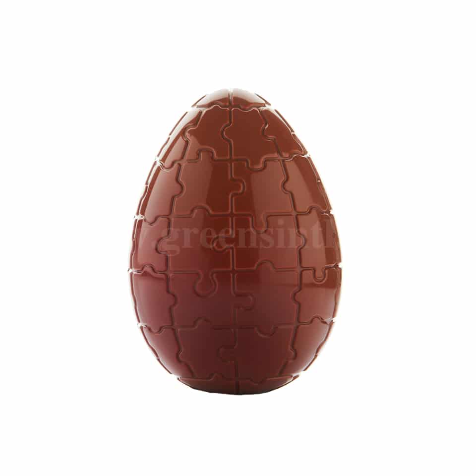 MARTELLATO Polycarbonate Chocolate Mould Puzzle Egg D 105 x h150 mm