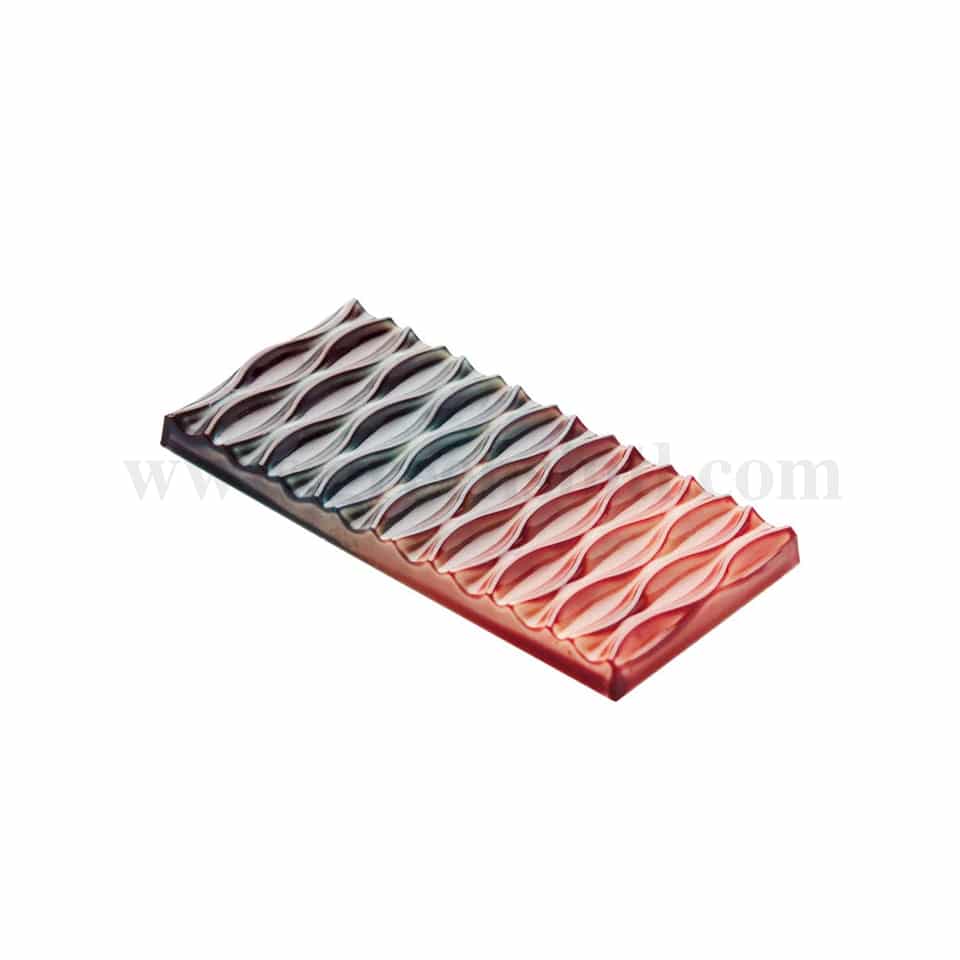 MARTELLATO Polycarbonate Chocolate Mould Evolution - Swing 142 x 68 h 10.5 mm