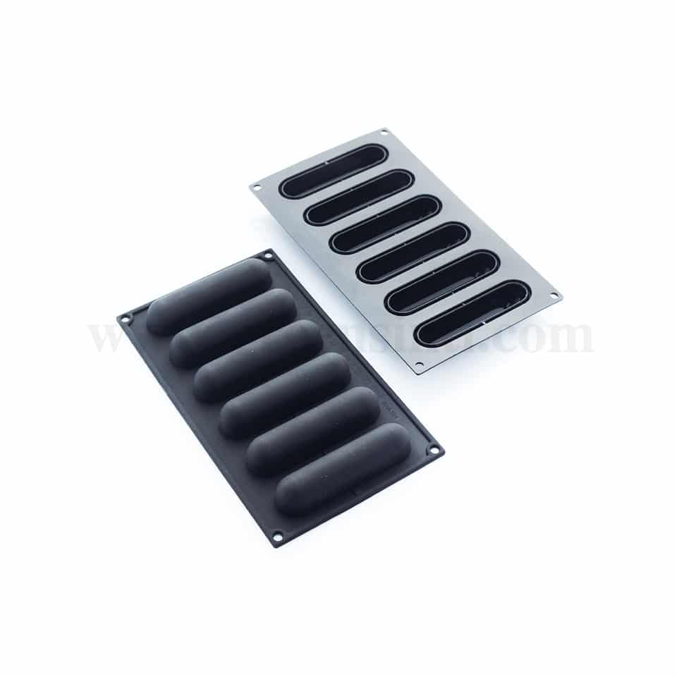 MARTELLATO Food-grade Silicone Mould Éclair 130 x 30 x h28 mm