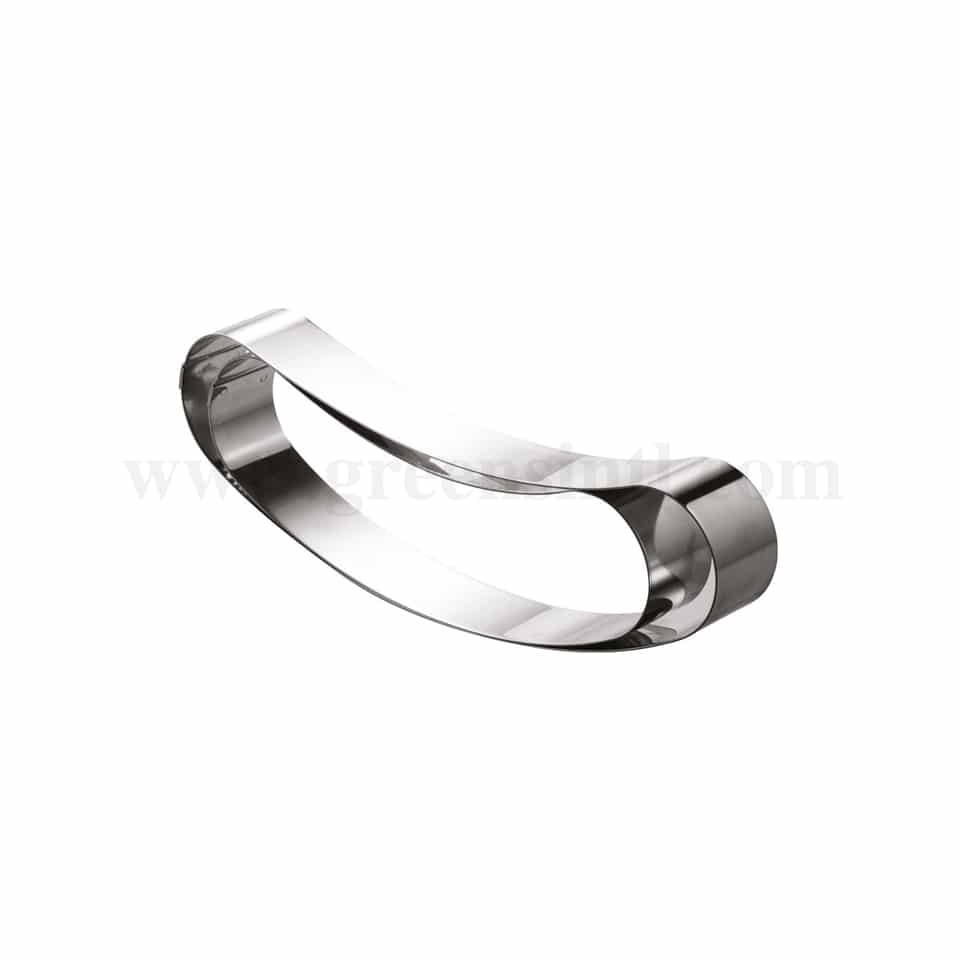 MARTELLATO Stainless Steel Band with Oblong Curved Shape Fancy 300 x 60 x h 20 mm