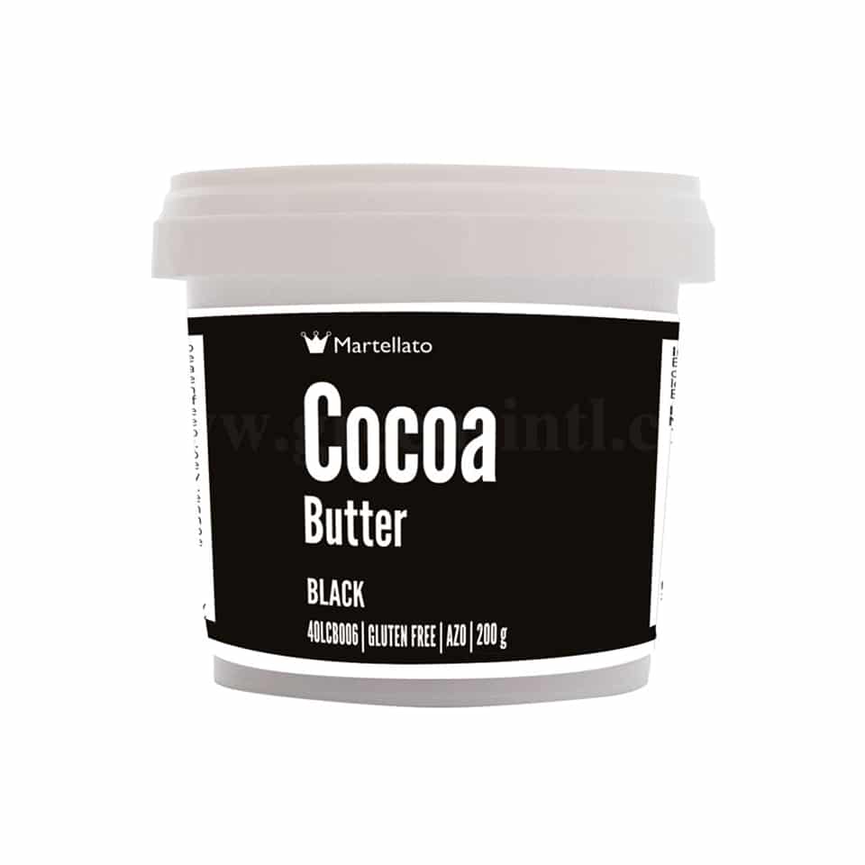 MARTELLATO Coloured Cocoa Butter Black 200g