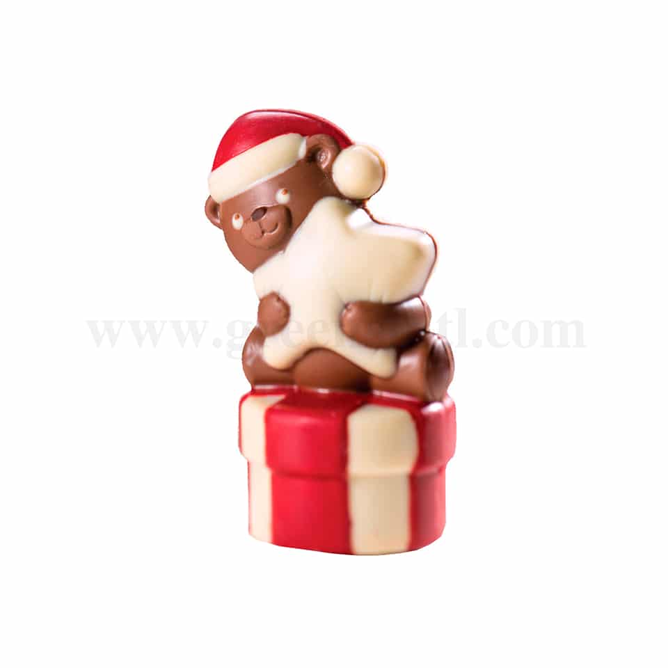 MARTELLATO Thermoformed Chocolate Mould Surprise Bear 67 x 47 x h 105 mm