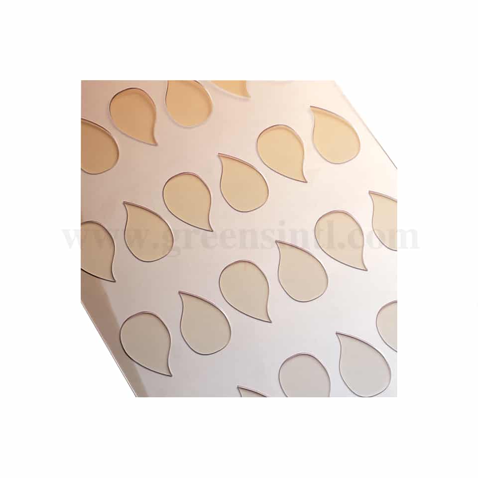 MARTELLATO Transparent Plastic Stencil Comma 65x40 x h2mm