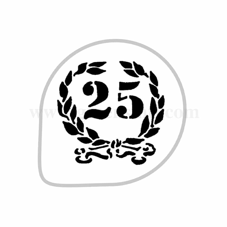 MARTELLATO Stencil 25 Silver Jubilee D260mm