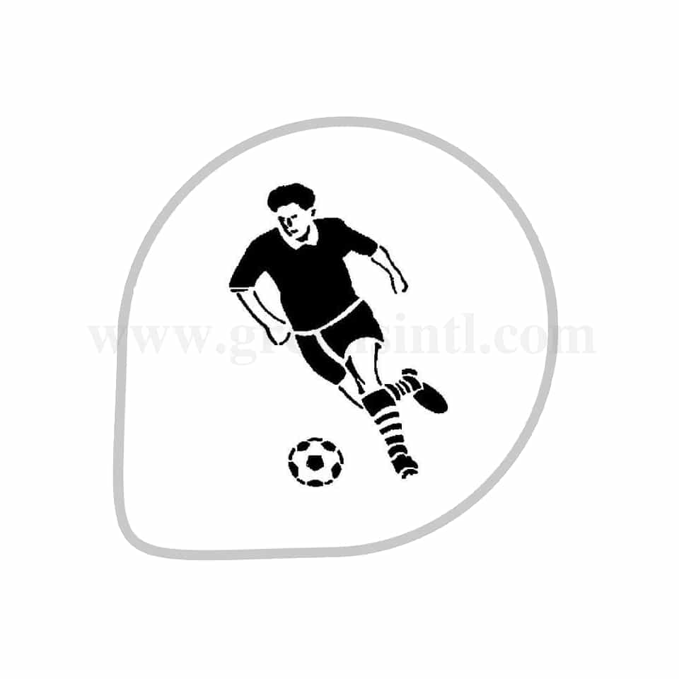 MARTELLATO Stencil Soccer Player D260mm