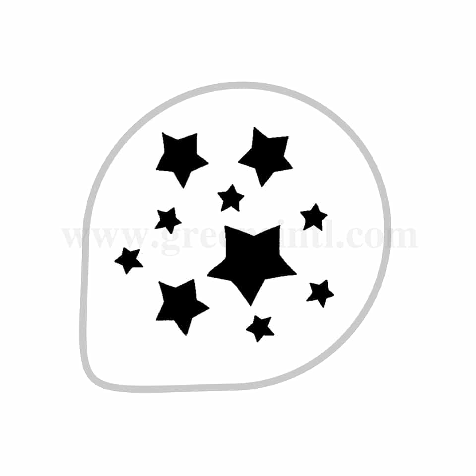 MARTELLATO Decorative Stencil Stars D260mm