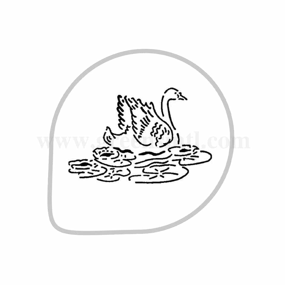 MARTELLATO Stencil Swan D260mm