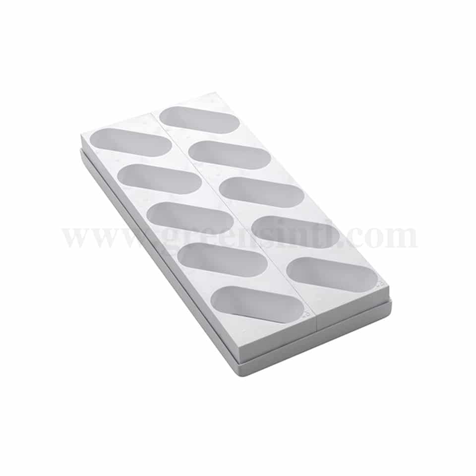 MARTELLATO Plastic Mould For Monoportions Oblong 94 x 38 x h 40 mm