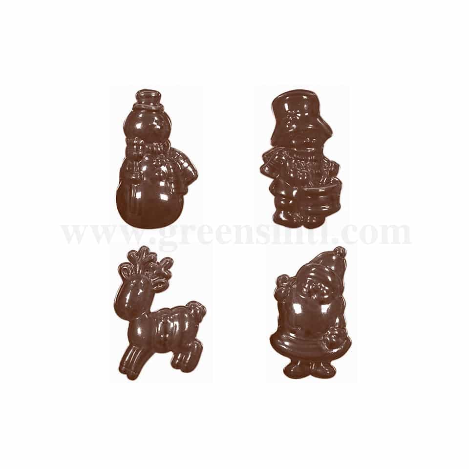 MARTELLATO Thermoformed Chocolate Mould Christmas Decorations