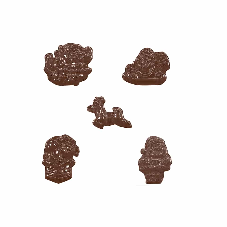 MARTELLATO Thermoformed Chocolate Mould Christmas Decorations
