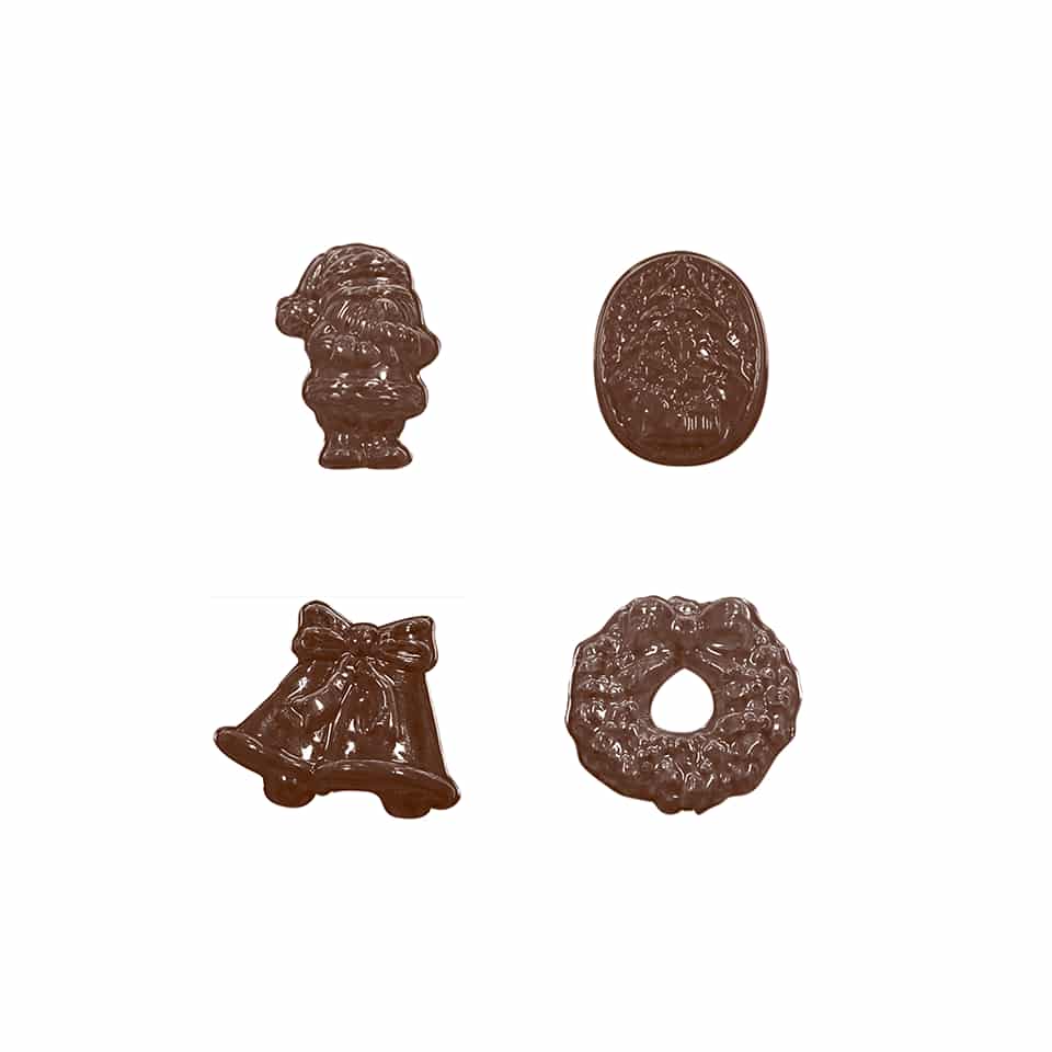 MARTELLATO Thermoformed Chocolate Mould Christmas Decorations