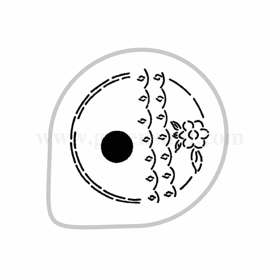 MARTELLATO Stencil Floral Design D260mm