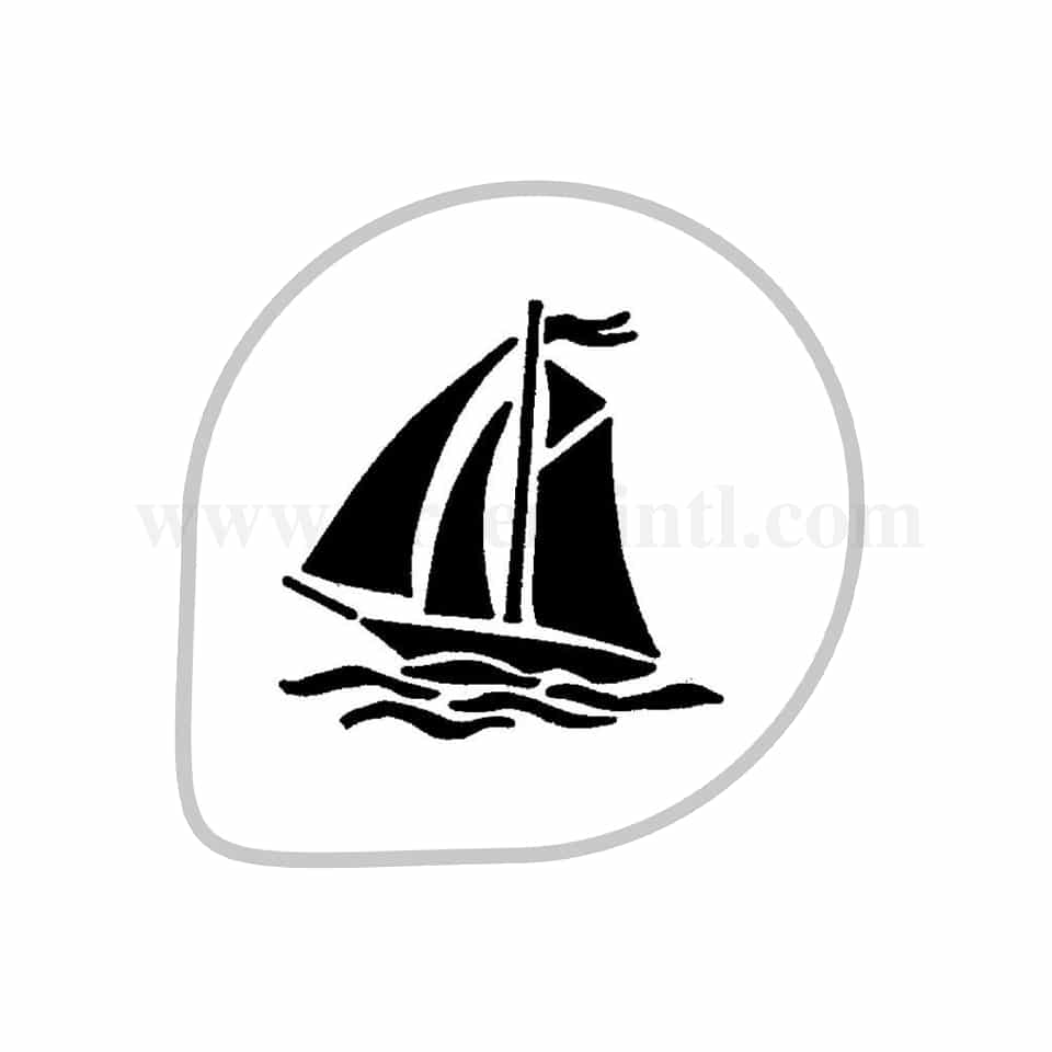 MARTELLATO Stencil Sail Boat D260mm