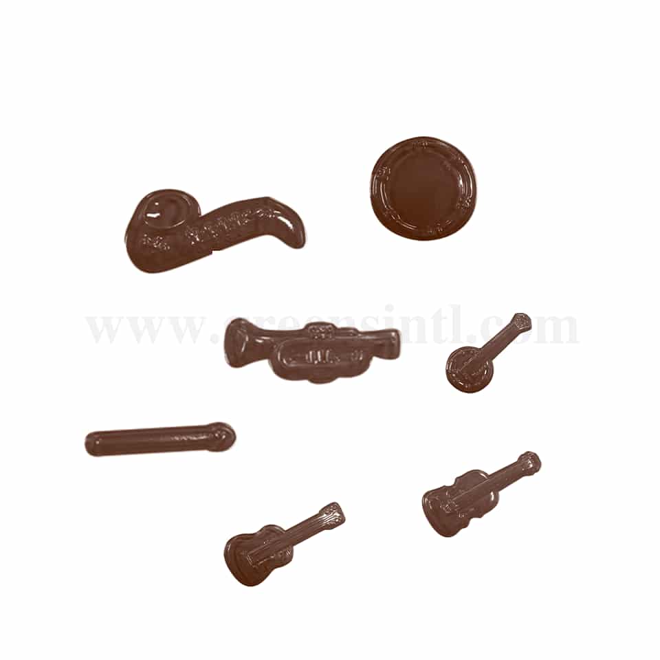 MARTELLATO Thermoformed Chocolate Mould Musical Instruments