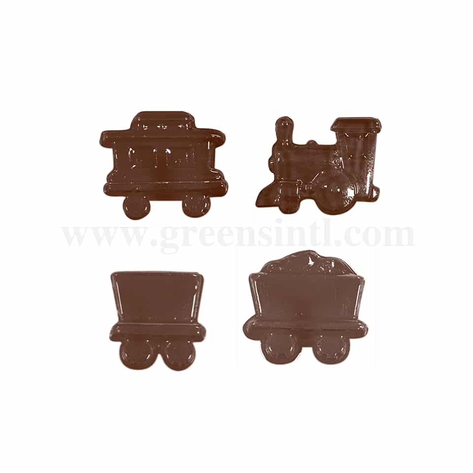 MARTELLATO Thermoformed Chocolate Mould Train and Boggies