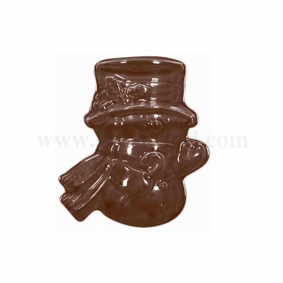 MARTELLATO Thermoformed Chocolate Mould  Snowman 40 x 47 x h 10 mm