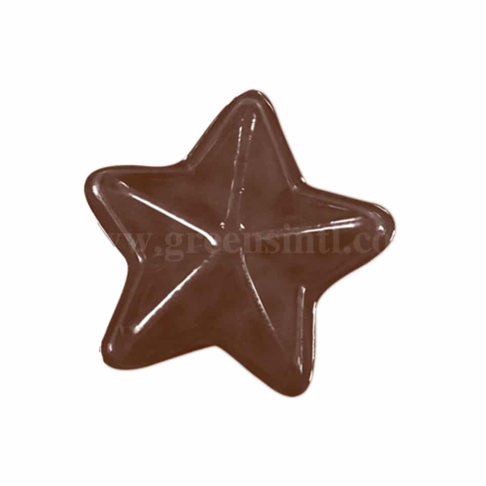 MARTELLATO Thermoformed Chocolate Mould Star D 30 x  h 11 mm