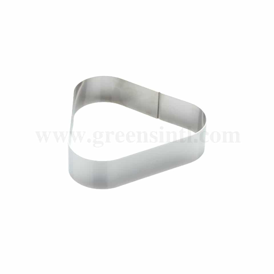 MARTELLATO Triangular Side Pastry Ring 146 x 134 x h40mm