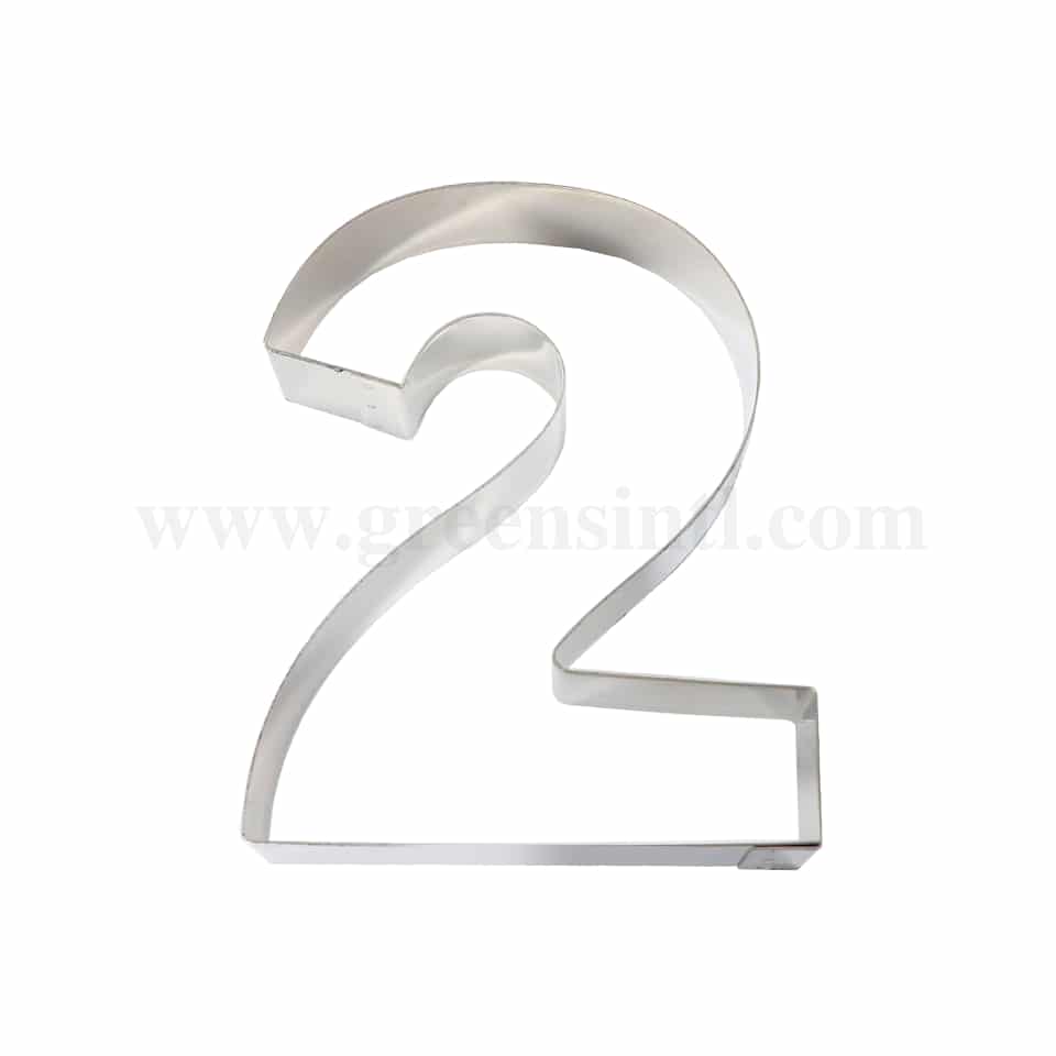 MARTELLATO Stainless Steel Number-shaped Cake Band 2-200 x 160 x h40 mm