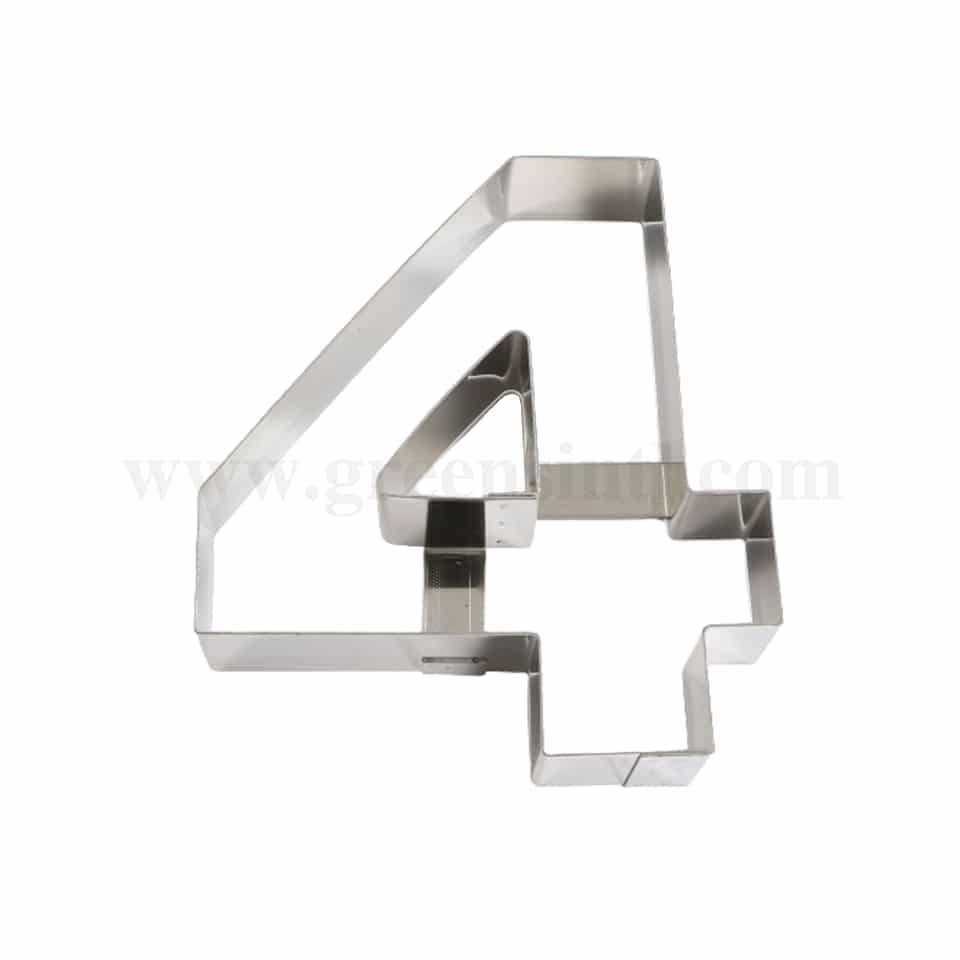 MARTELLATO Stainless Steel Number-shaped Cake Band 4-200 x 170 x h40 mm