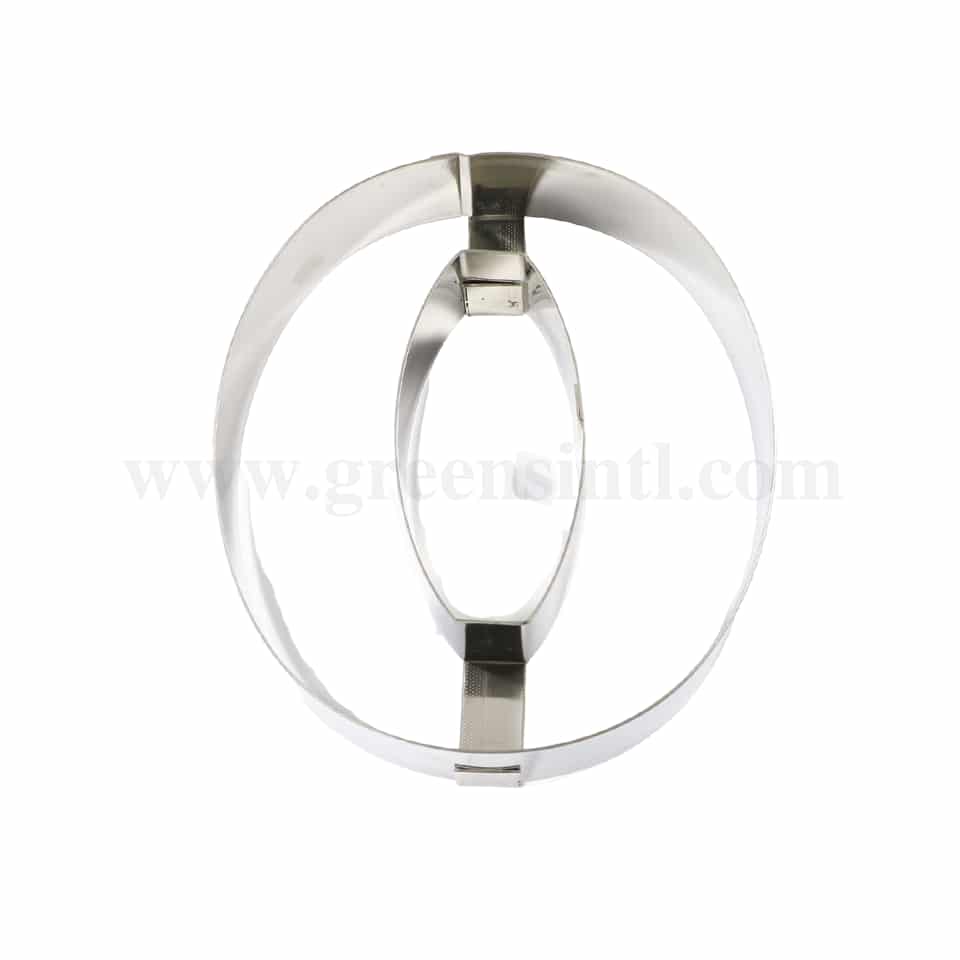 MARTELLATO Stainless Steel Number-shaped Cake Band 0-200 x 160 x h40 mm