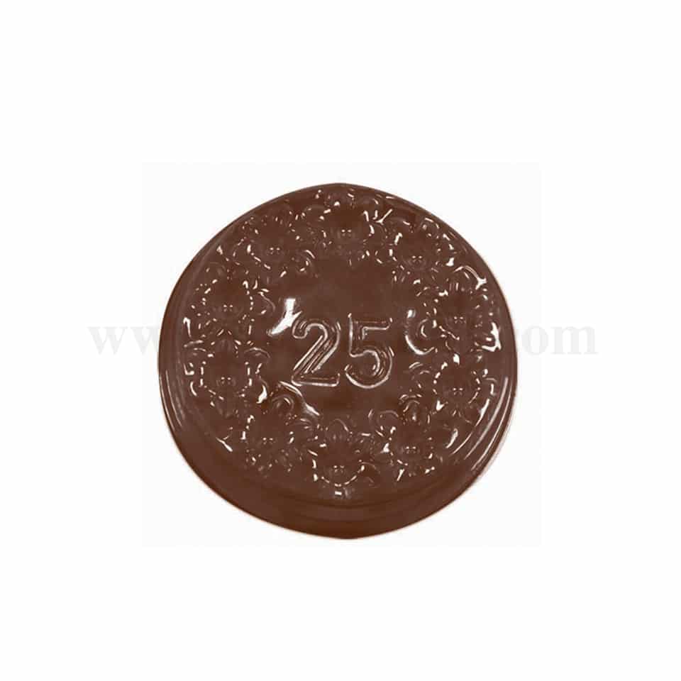 MARTELLATO Thermoformed Chocolate Mould Flower Ring D37 x  h9mm