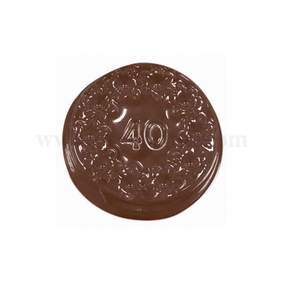MARTELLATO Thermoformed Chocolate Mould Flower Ring D37 x  h9mm