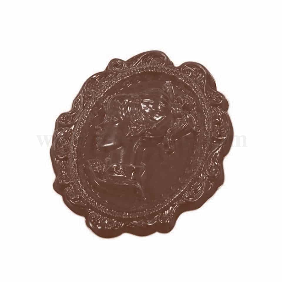 MARTELLATO Thermoformed Chocolate Mould Cameo Plaque 125x145 h10mm