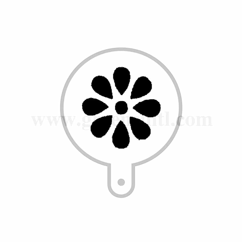 MARTELLATO Stencil For Cappuccino Marguerite D 95 mm