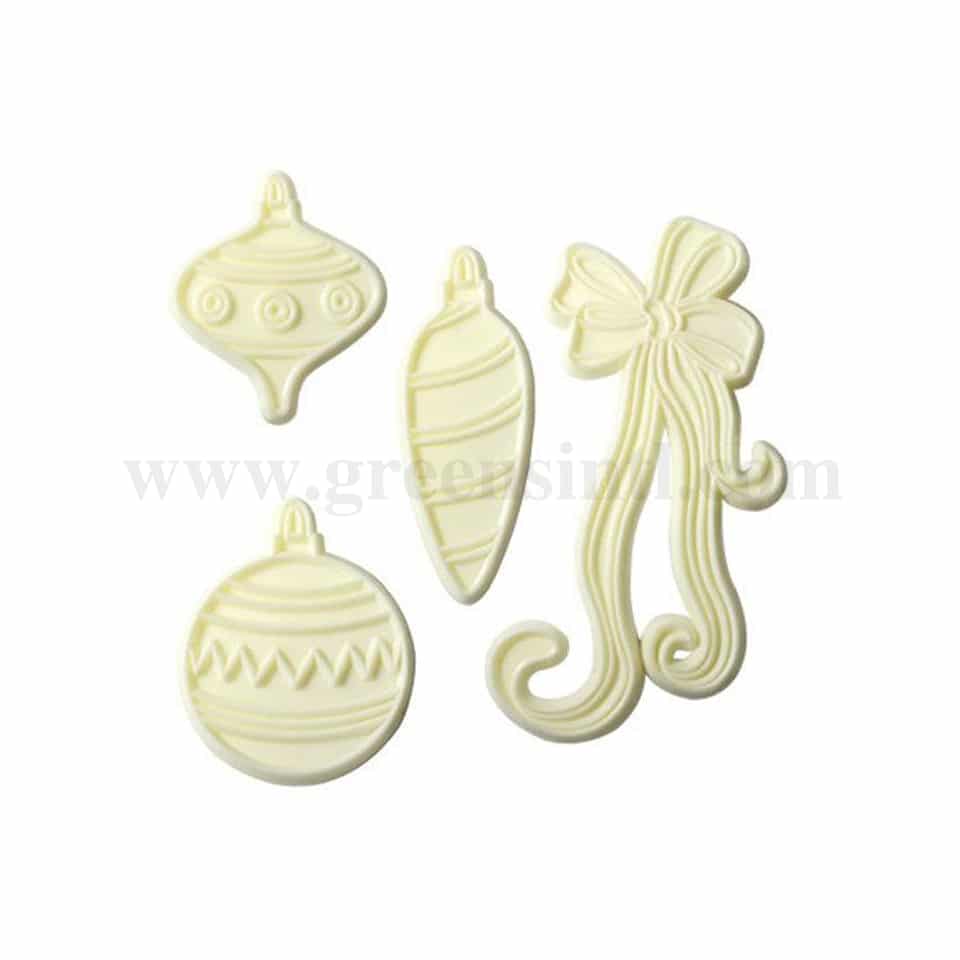 JEM Christmas Cutters - Christmas Baubles and Bow Set of 4