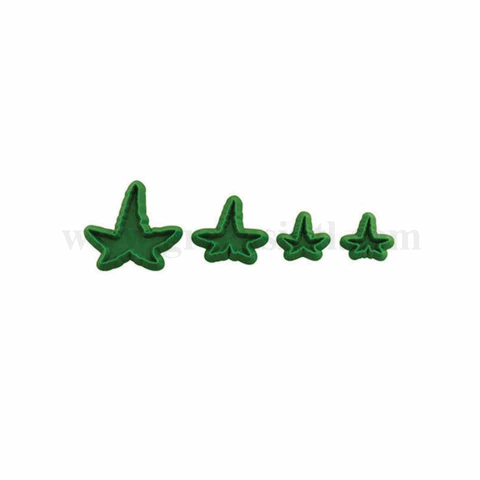 JEM Foliage Cutters - Pointed Ivy Set of 4