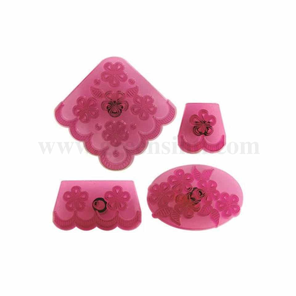 JEM Borders Cutters - Edge Cutters for Cutwork Embroidery Set of 4