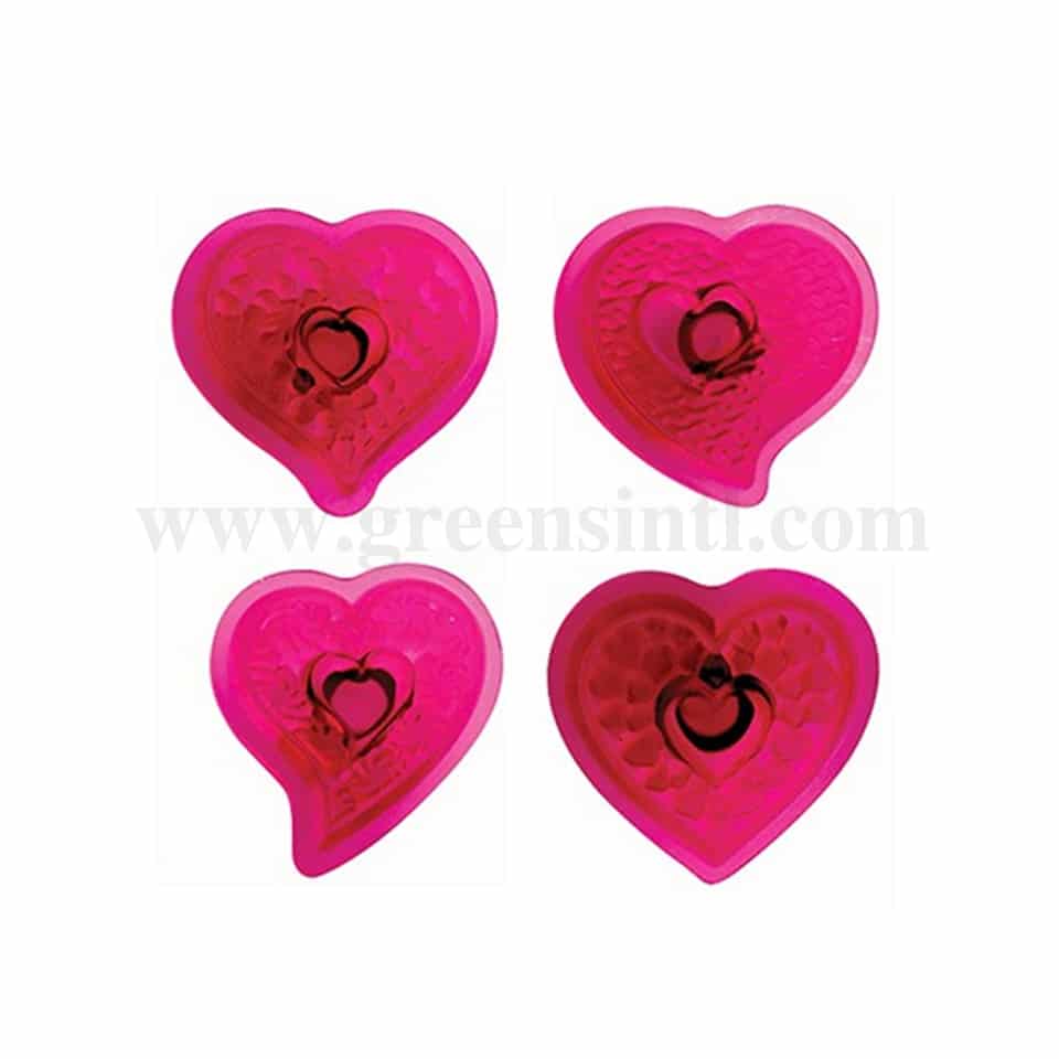 JEM Novelty Cutters - Fantasy Heart Set of 4